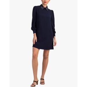 NWT Trina Turk Gaudin Embellished Collar Mini Dress